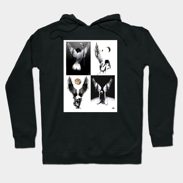 4 Fallen Angels Hoodie by Loui Jover 